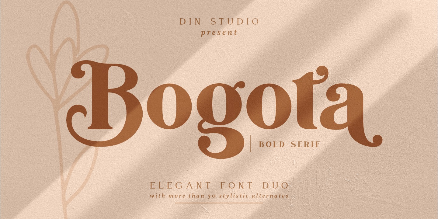 Example font Bogota #1